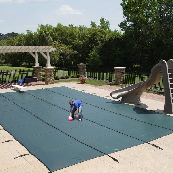 Safety swimming pool cover