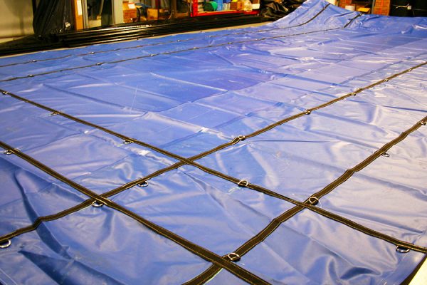 Lumber Tarp with Flap for Flatbed Truck and Trailer - 8' Drop